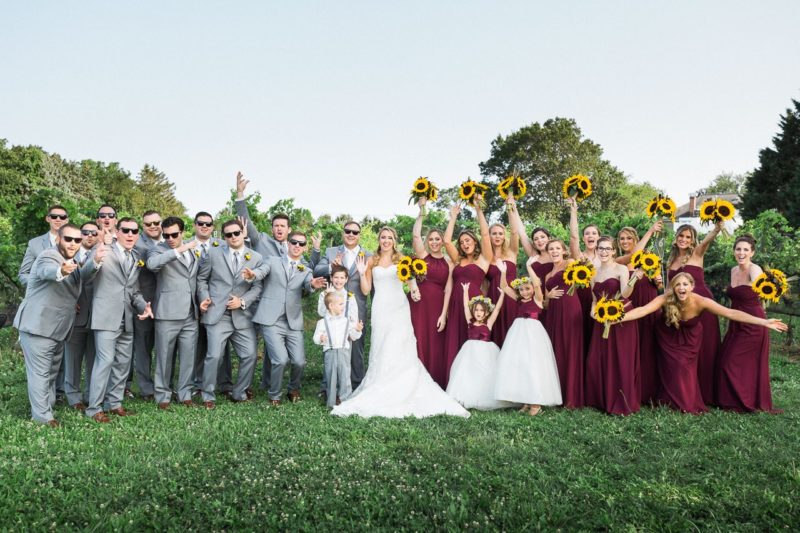 Sunflower Wedding Inspo at The Vineyards at Aquebogue Long Island Wedding & Event Florist